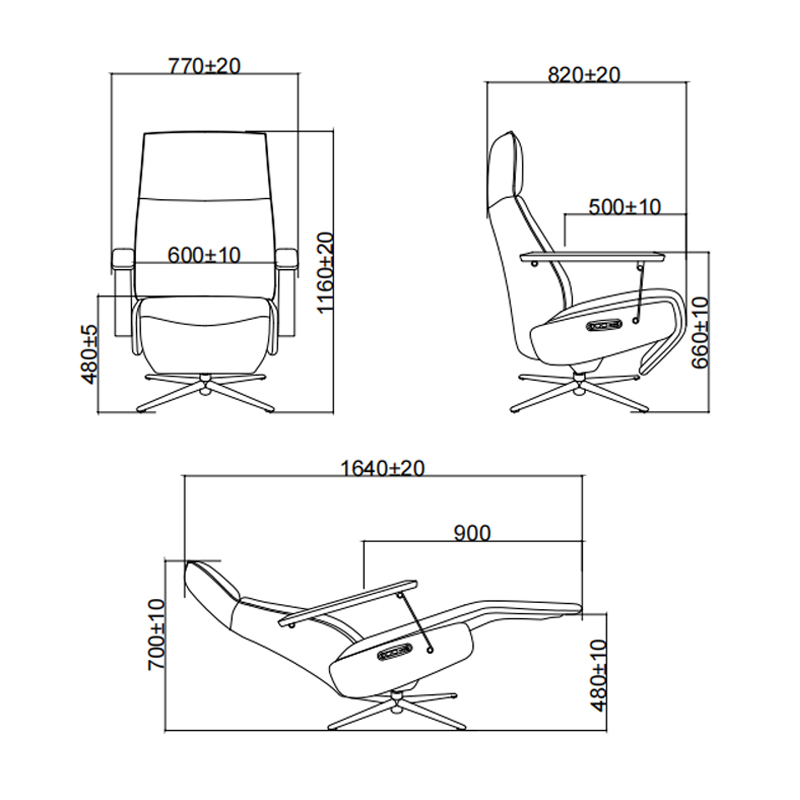 Electric recliner KM6106