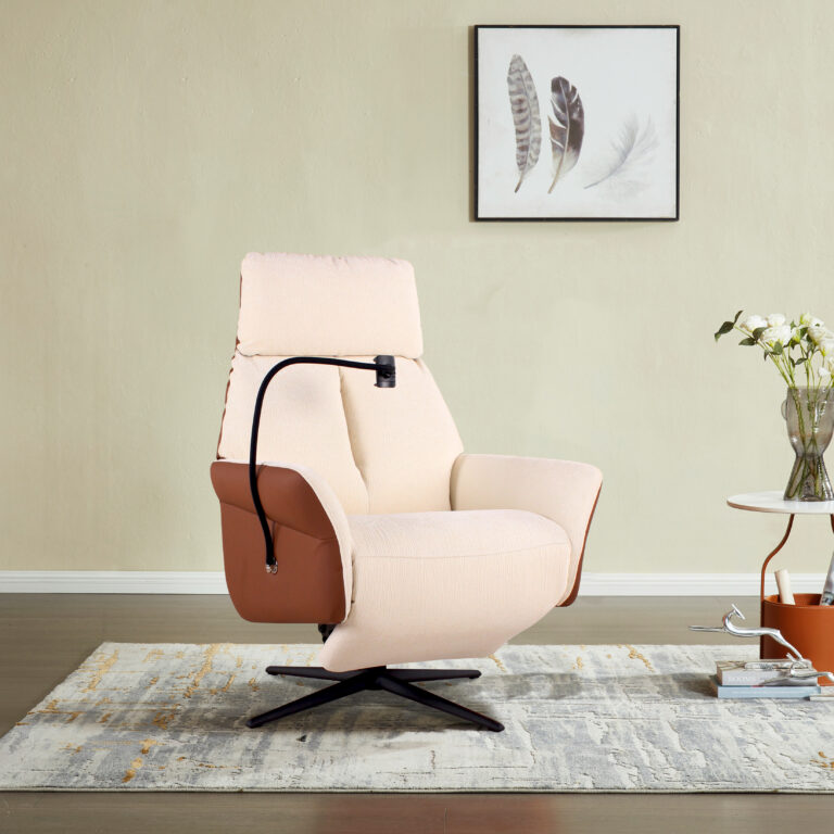 Custom Designing Functional Armchair / Recliner With Rechargeable Battery-KM6205