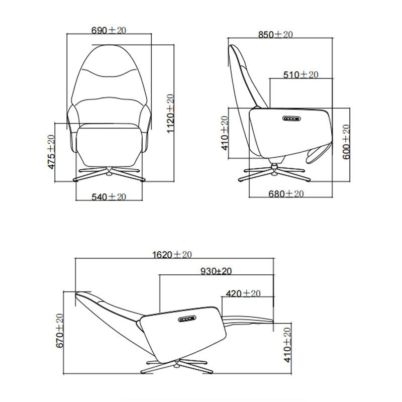 An excellent electric recliner KM6208