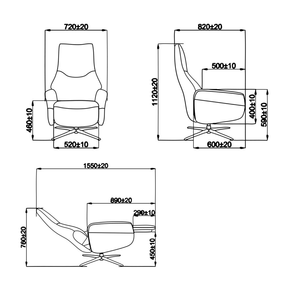 Manual Recliner Chair KM6304SD
