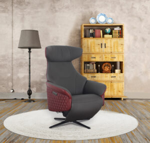 Electric Recliner KM6003 (Gray and Red)