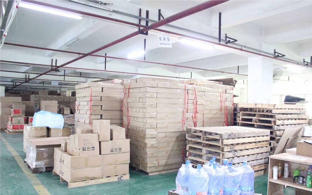Electric recliner shipping guide - export wooden crate with IPPC stamp in factory workshop for sea freight