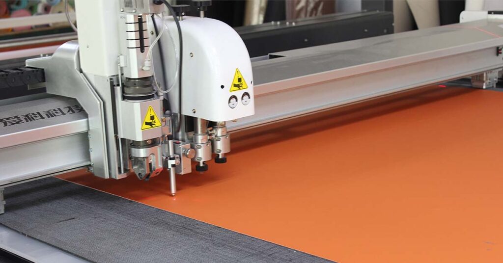Electric recliner factory tour - manual leather cutting and fabric sewing workshop