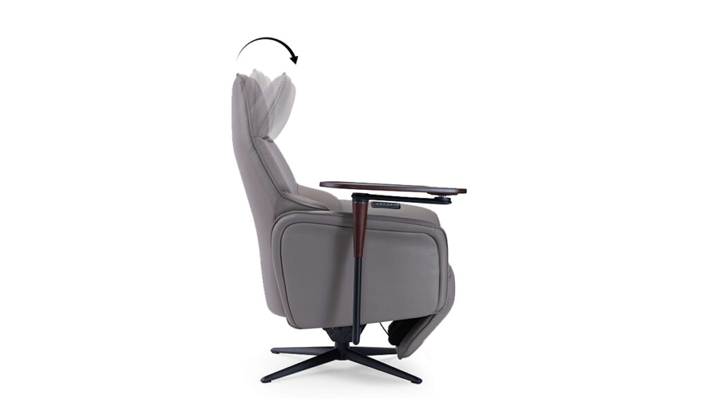 Adjustable headrest mechanism on La-Z-Boy alternative recliner