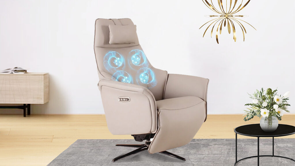 La-Z-Boy alternative with massage and lumbar heating remote